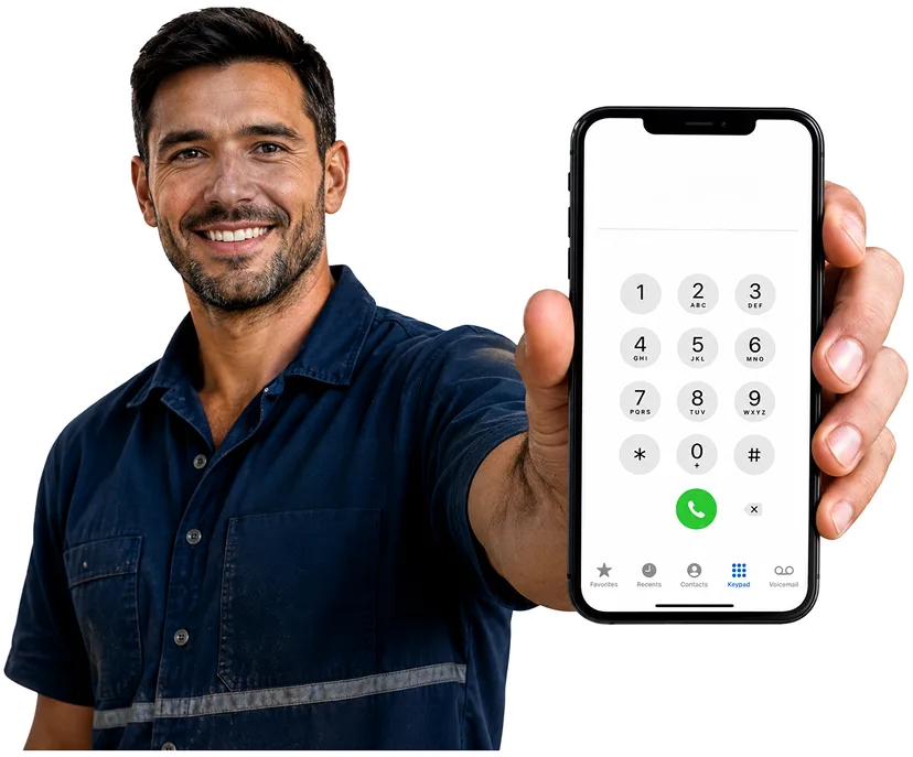 Hot water symptoms taken over the phone